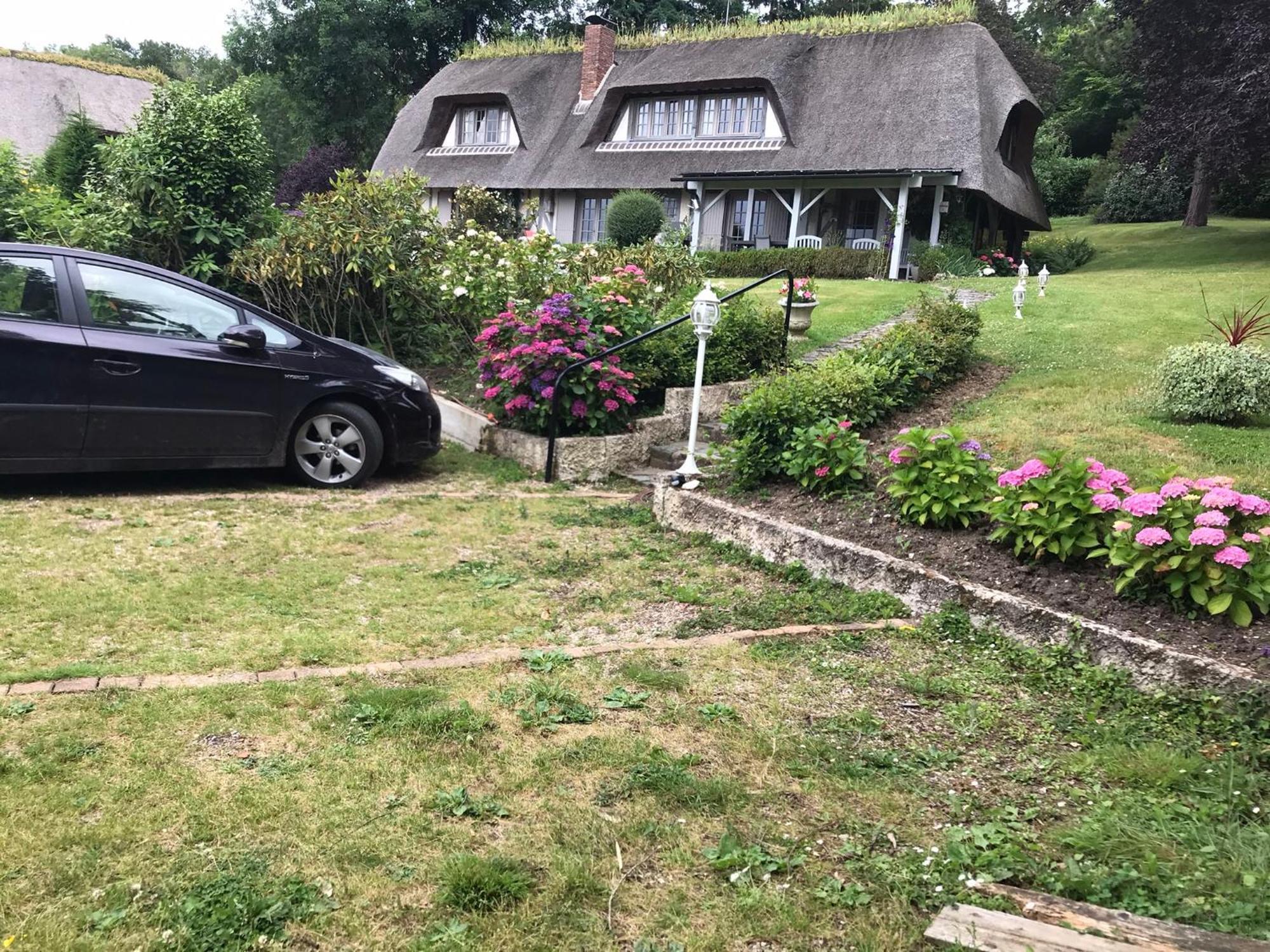 Les Chaumieres Du Pays D'Auge Bed and Breakfast Le Breuil-en-Auge Exteriör bild